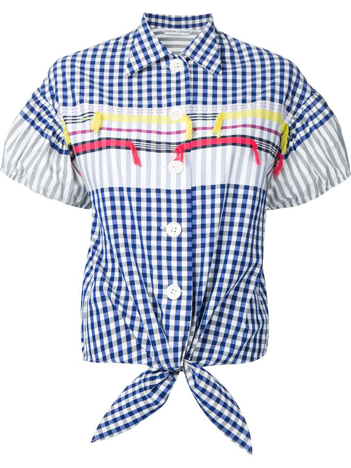 Tsumori Chisato Checked Shirt - Blue