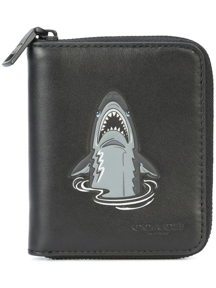 Coach Mascot Small Zip-around Wallet - Black
