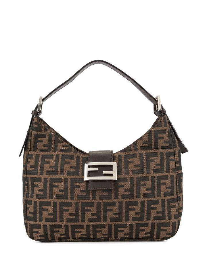 Fendi Pre-owned Zucca Pattern Shoulder Bag - Brown