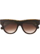 Stella Mccartney 'havana Oversized' Sunglasses, Women's, Brown, Acetate
