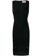Murmur Mini Fitted Dress - Black