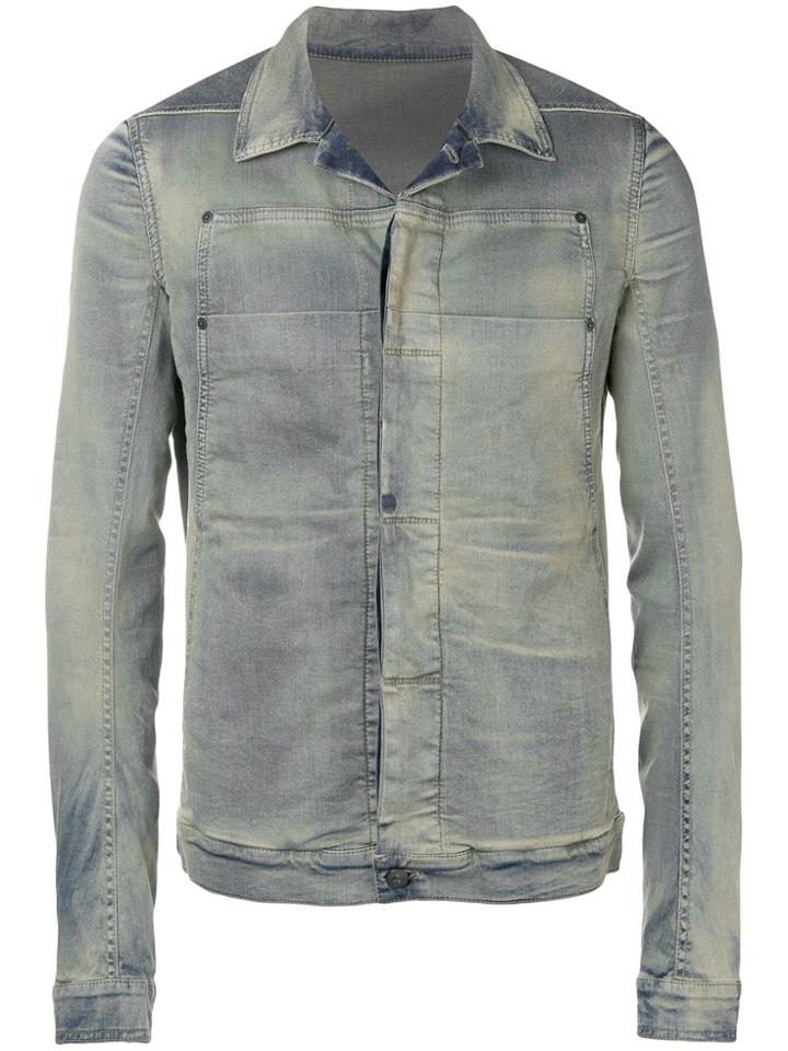 Rick Owens Drkshdw Fitted Denim Jacket - Blue