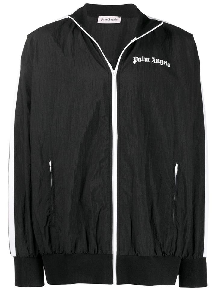 Palm Angels Printed Logo Sport Jacket - Black