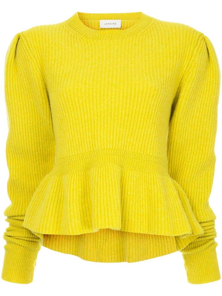 Lemaire Puff Sleeve Jumper - Yellow