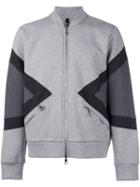 Neil Barrett Zipped Bomber Jacket, Men's, Size: Small, Grey, Viscose/spandex/elastane/lyocell/cotton