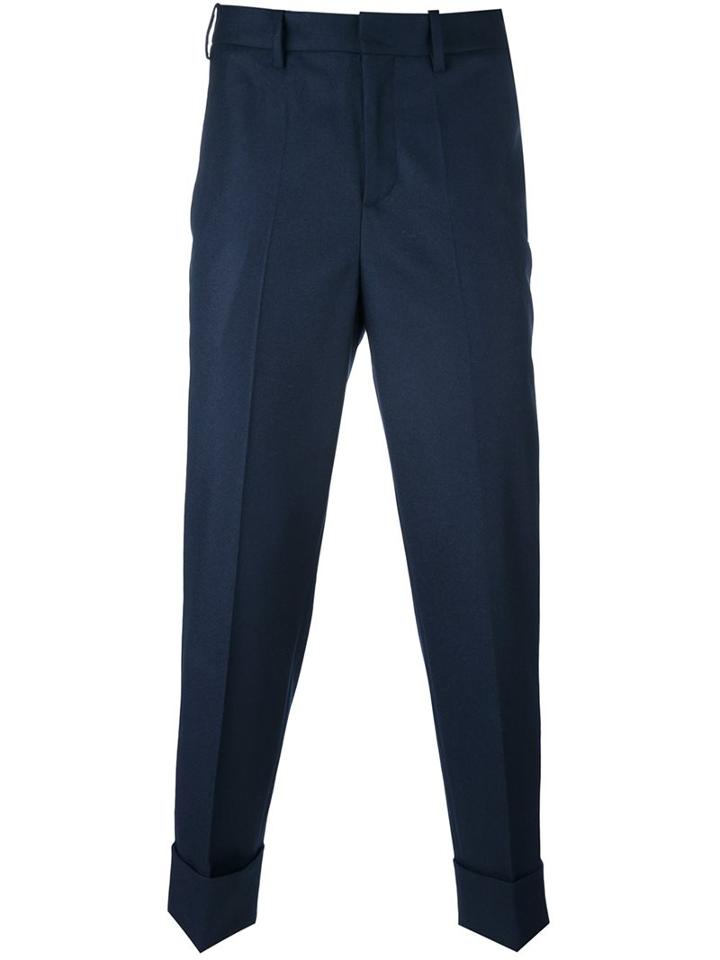 Neil Barrett Skinny Fit Cropped Trousers