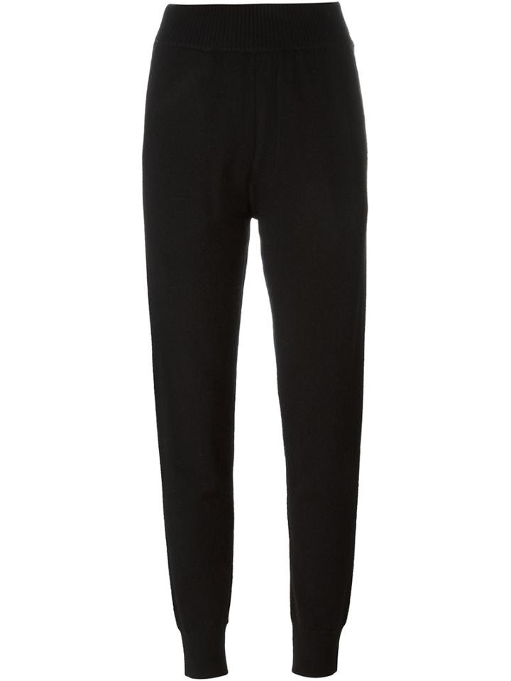 6397 Knitted Sweat Pants, Women's, Size: Medium, Black, Cashmere