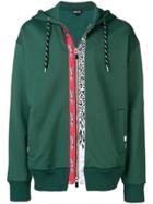 Just Cavalli Patterned Hoodie - Green