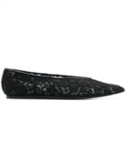 Stella Mccartney Lace Ballerina Pumps - Black