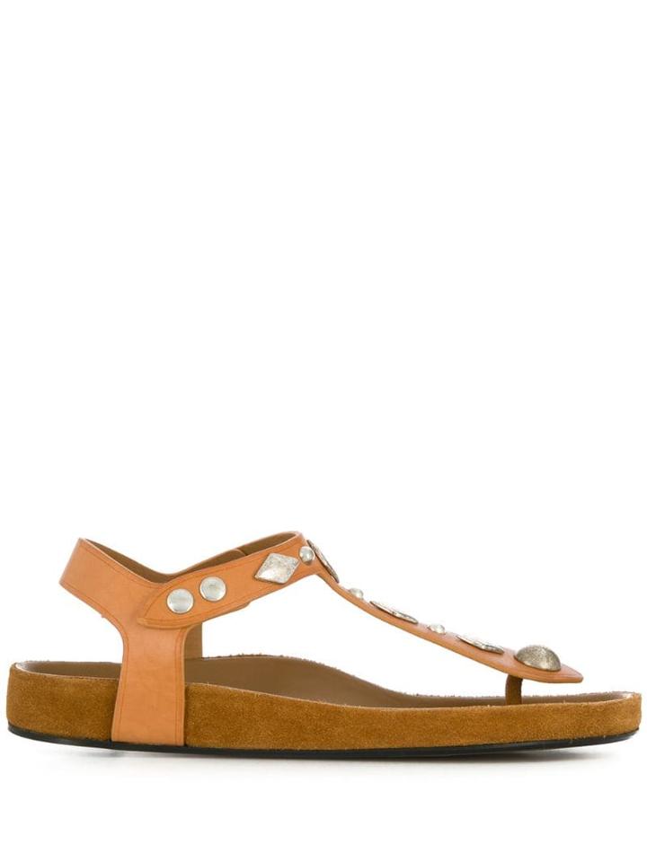 Isabel Marant Embellished Thong Sandals - Neutrals