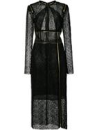 Sophie Theallet Zip Details Lace Dress - Black