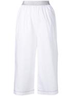 I'm Isola Marras Cropped Wide Leg Trousers - White