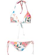 Mara Hoffman Floral Print Bikini Set, Women's, Size: Xs, Recycled Polyester/spandex/elastane/nylon