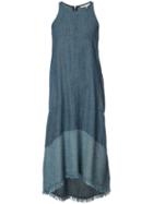 Trina Turk - Sleeveless Denim Dress - Women - Linen/flax/lyocell - Xs, Blue, Linen/flax/lyocell