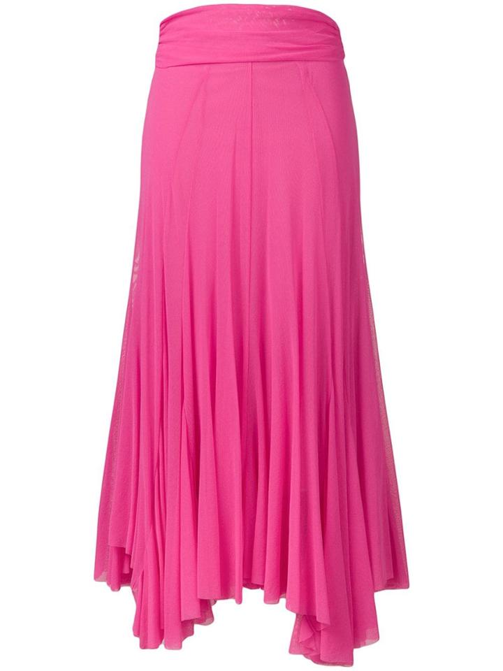 Msgm Pink Pleated Skirt