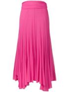 Msgm Pink Pleated Skirt