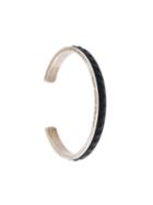 Alexander Mcqueen Embossed Leather Cuff
