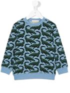 Stella Mccartney Kids Crocodile Print Sweatshirt, Size: 6 Yrs, Blue