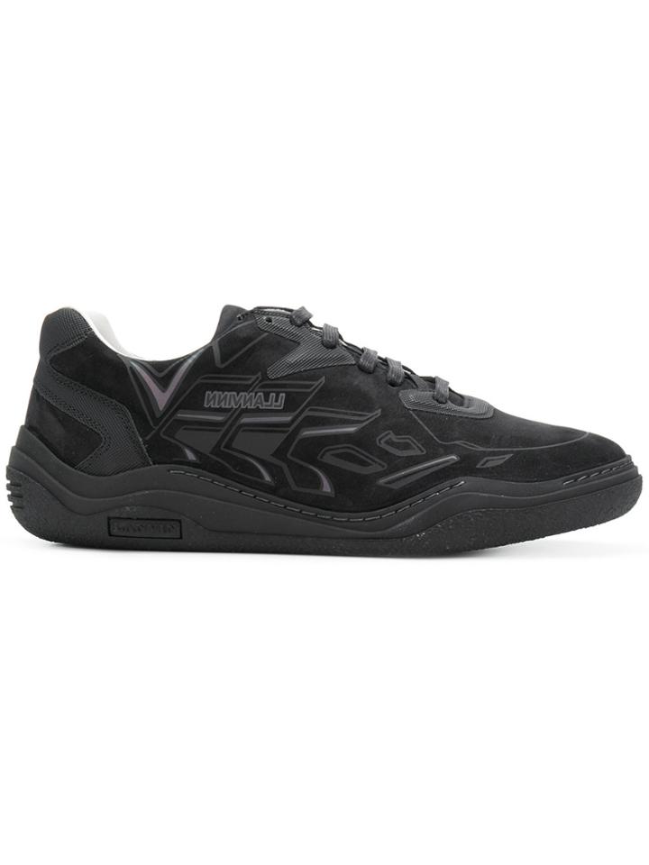 Lanvin Graphic Print Diving Sneakers - Black
