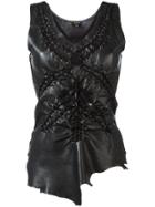 Jean Paul Gaultier Vintage Braided Pattern Top - Black