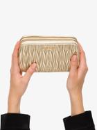 Miu Miu Matelassé Make Up Bag - Metallic
