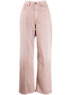 Diesel High-waisted Wide Jeans - Pink
