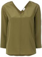 Forte Forte Crepe De Chine Blouse - Green