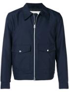 Ami Alexandre Mattiussi Patch Pockets Zipped Jacket - Blue