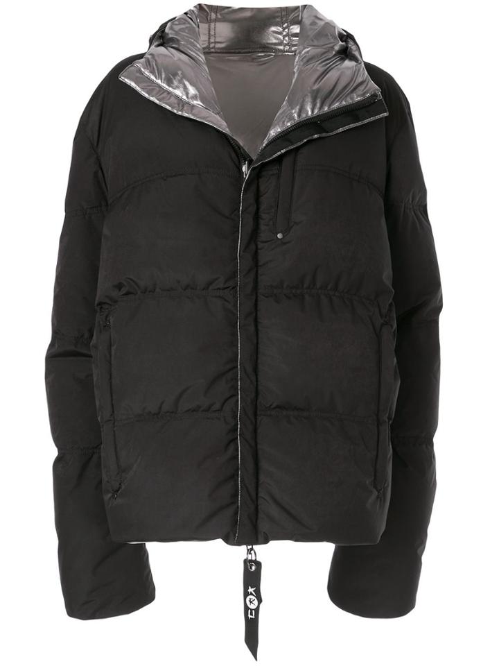 Kru Reversible Down Puffer Jacket - Black