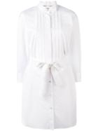 Burberry Belted Shirt Dress - White