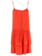 Talie Nk Silk Dress, Women's, Size: 38, Yellow/orange, Silk