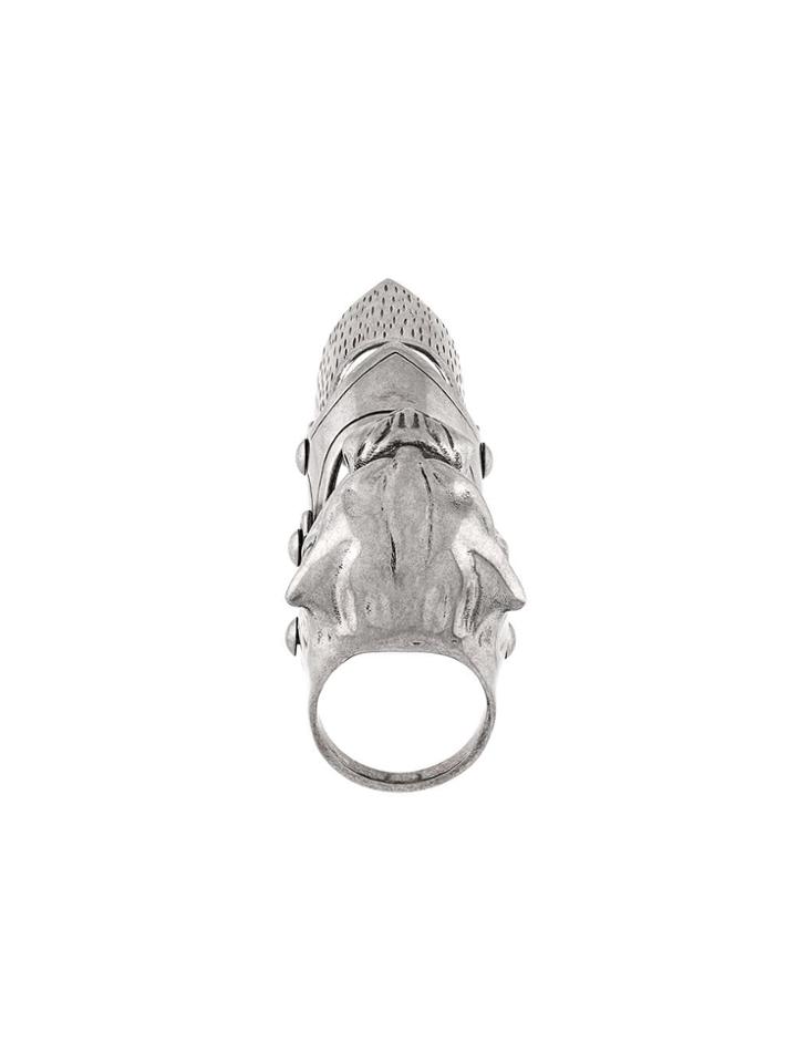 Balenciaga Bague Tigre Goth Os - Metallic