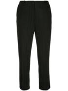 Aalto Cropped Straight Leg Trousers - Black