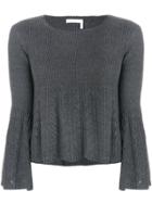 See By Chloé Pointe Knit Sweater - Grey