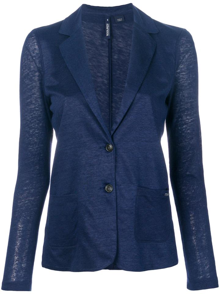 Woolrich Single Breasted Blazer - Blue