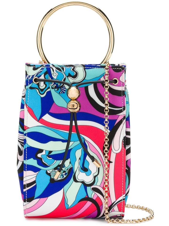 Emilio Pucci Blue Merida Print Elsie Bag