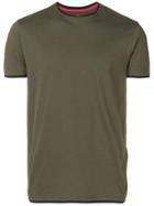 Manuel Ritz Contrast Trim T-shirt - Green
