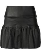 Sprwmn Leather Short Skirt - Black