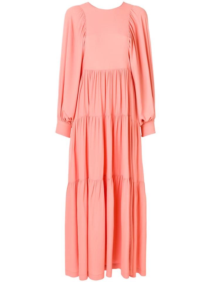Erika Cavallini Panelled Long Dress - Pink & Purple