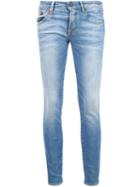 R13 Stonewashed Cropped Jeans, Women's, Size: 27, Blue, Cotton/spandex/elastane