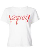 Re/done Equal Graphic Tee - White