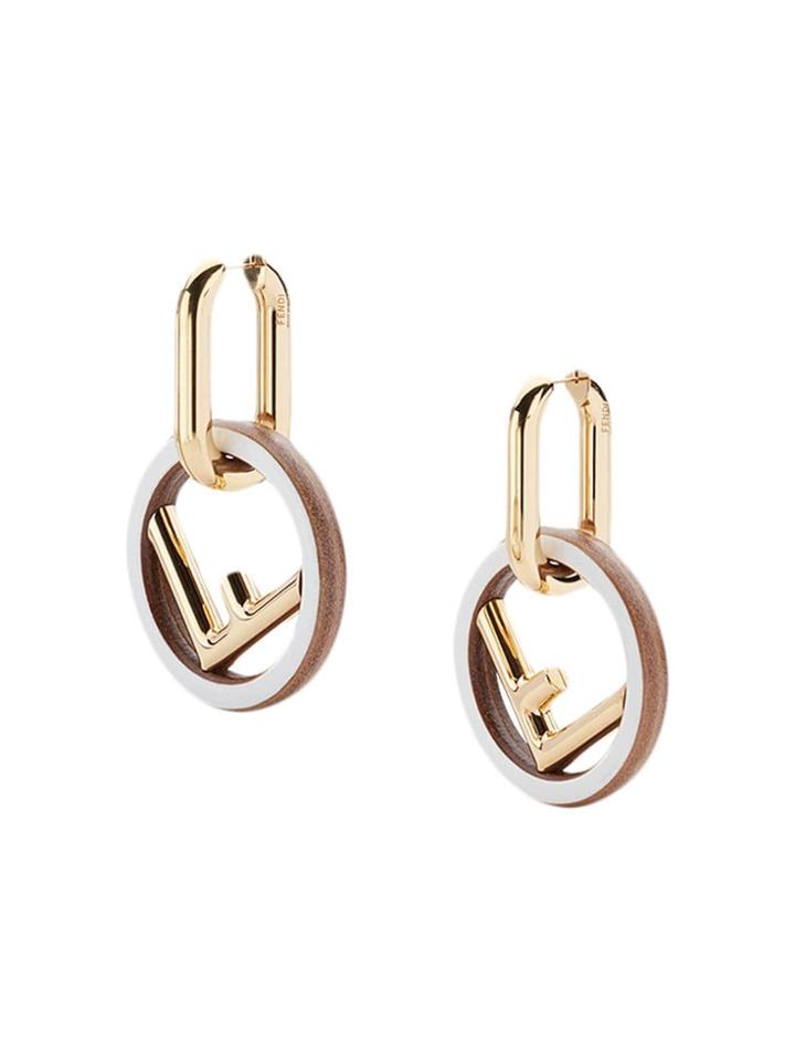 Fendi F Is For Fendi Earrings - Metallic