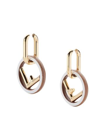 Fendi F Is For Fendi Earrings - Metallic
