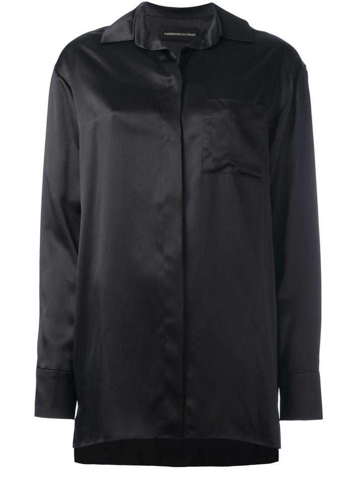 Alexandre Vauthier Chest Pocket Satin Shirt