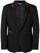 Philipp Plein Stripes Single-breasted Blazer - Black