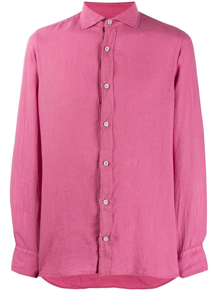 Z Zegna Casual Button Down Shirt - Pink