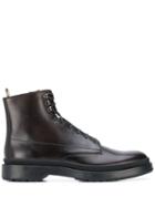 Boss Hugo Boss Leather Ankle Boots - Brown