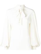 Philosophy Di Lorenzo Serafini Pussy Bow Blouse - White