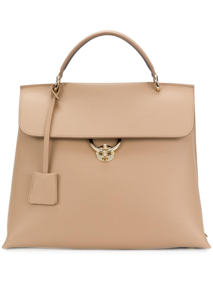 Salvatore Ferragamo Satchel Tote Bag - Nude & Neutrals