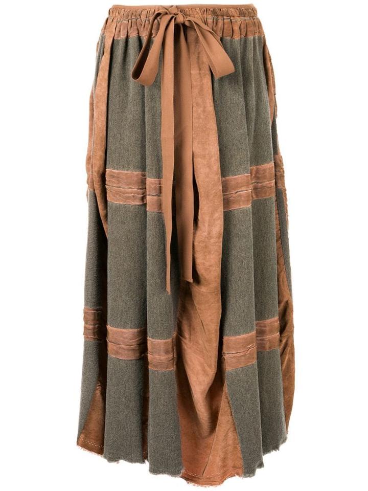 Uma Wang Tie Waist Skirt - Brown